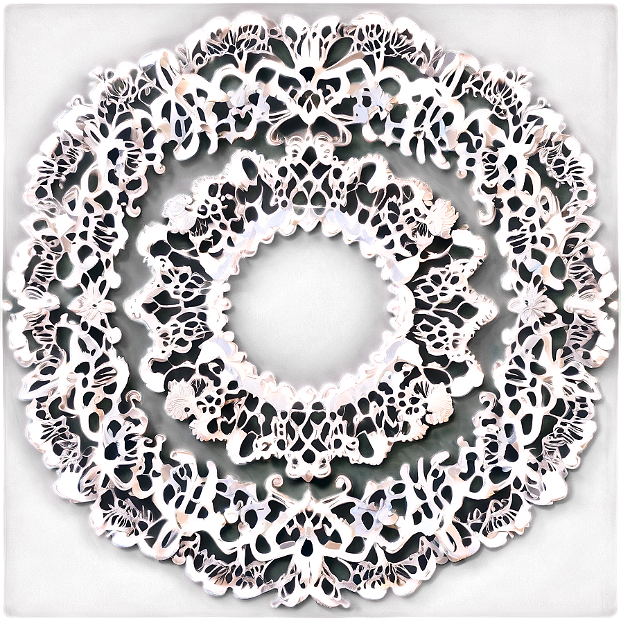 Aesthetic Doily Design Png 06122024