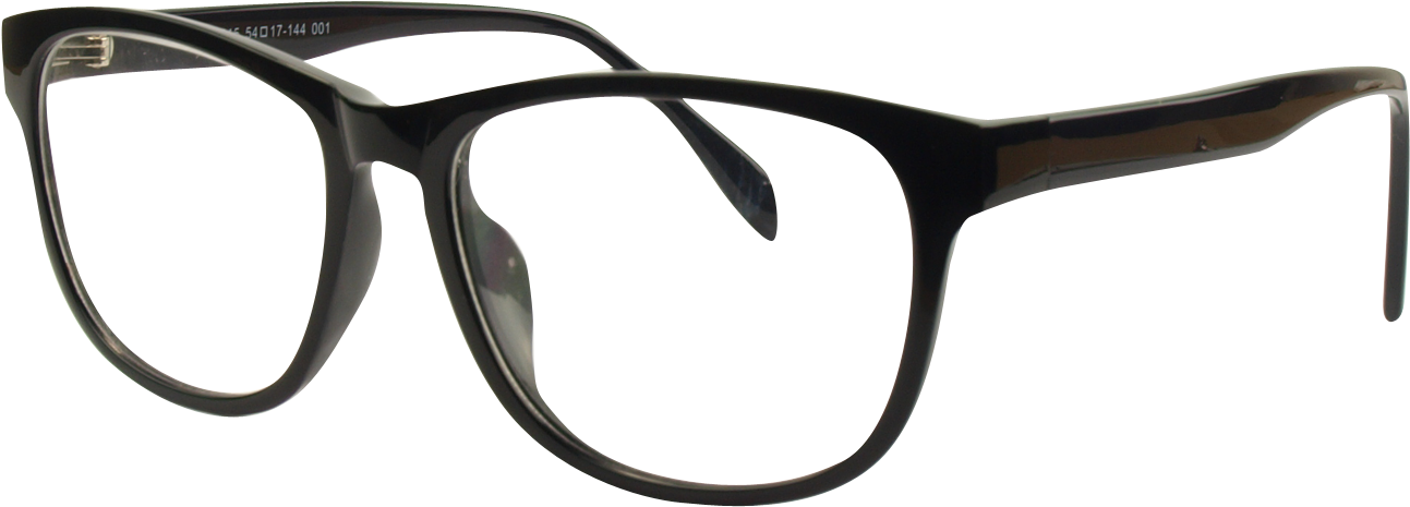 Affordable Black Eyeglasses Transparent Background