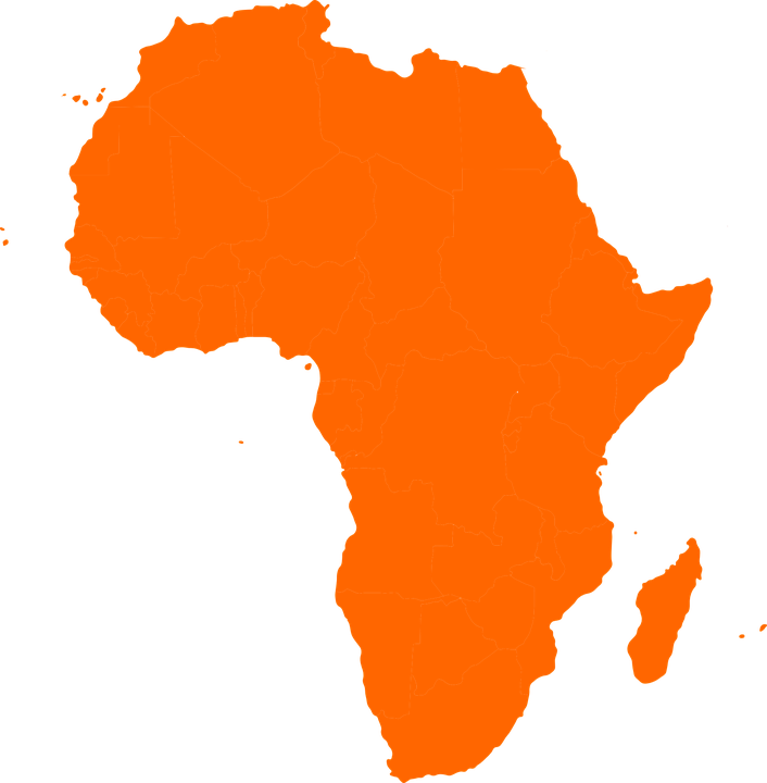 Africa Continent Outline Map