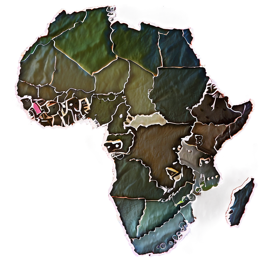 Africa Map Geographical Png Fci