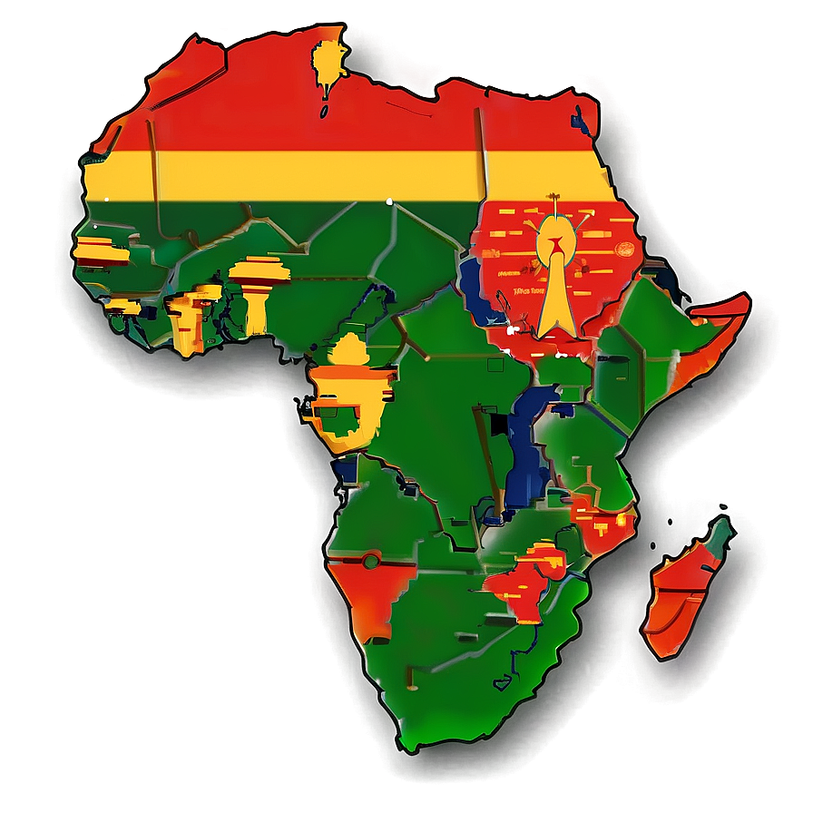 Africa Map Outline With Countries Png Nfh68