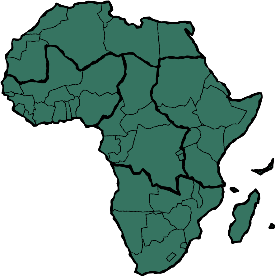 Africa Map Simplified Outline