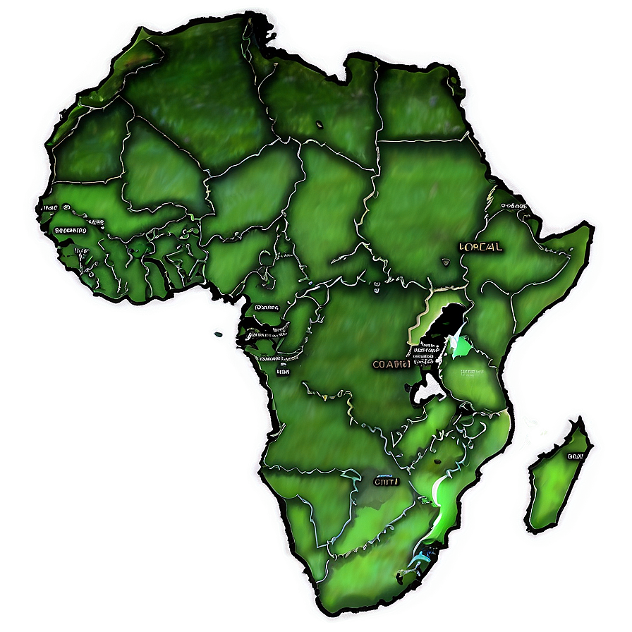 Africa Map With Oceans Png 95