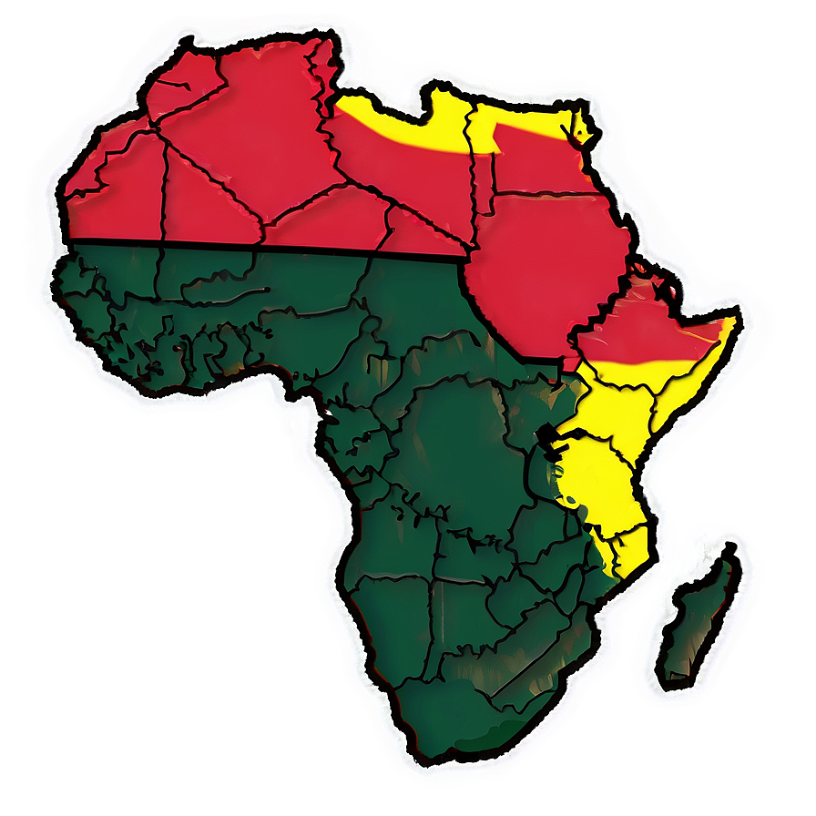 Africa Map With Regions Png Xow76