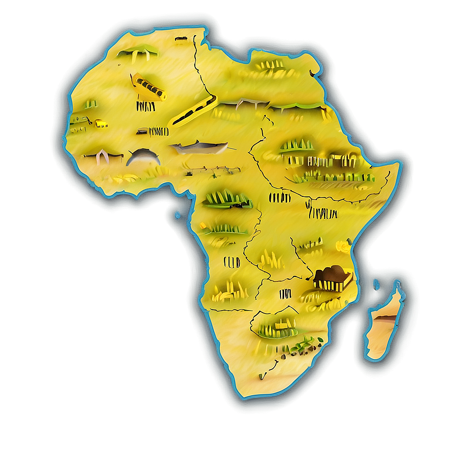 Africa Outline Graphic Png 06262024