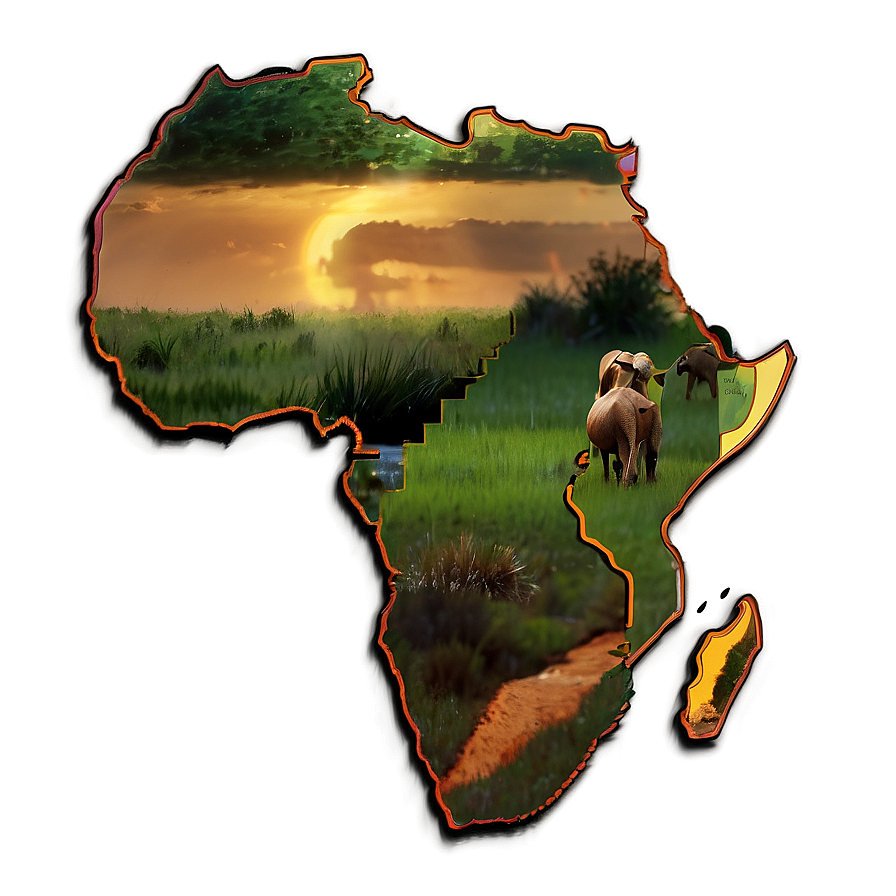 Africa Outline Icon Png 06262024