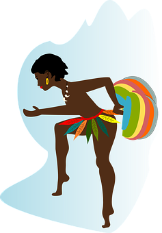 African Dancer Silhouette