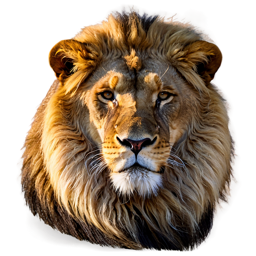 African Lion Visage Png Glm9