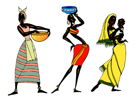 African Women Silhouettes