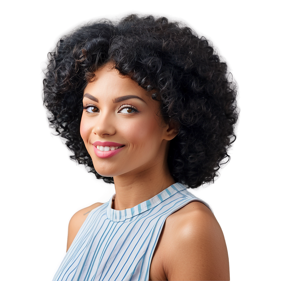 Afro Perm Transformation Png 6