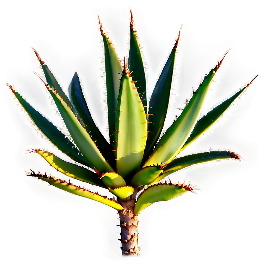 Agave Plant With Thorns Png Mfh23