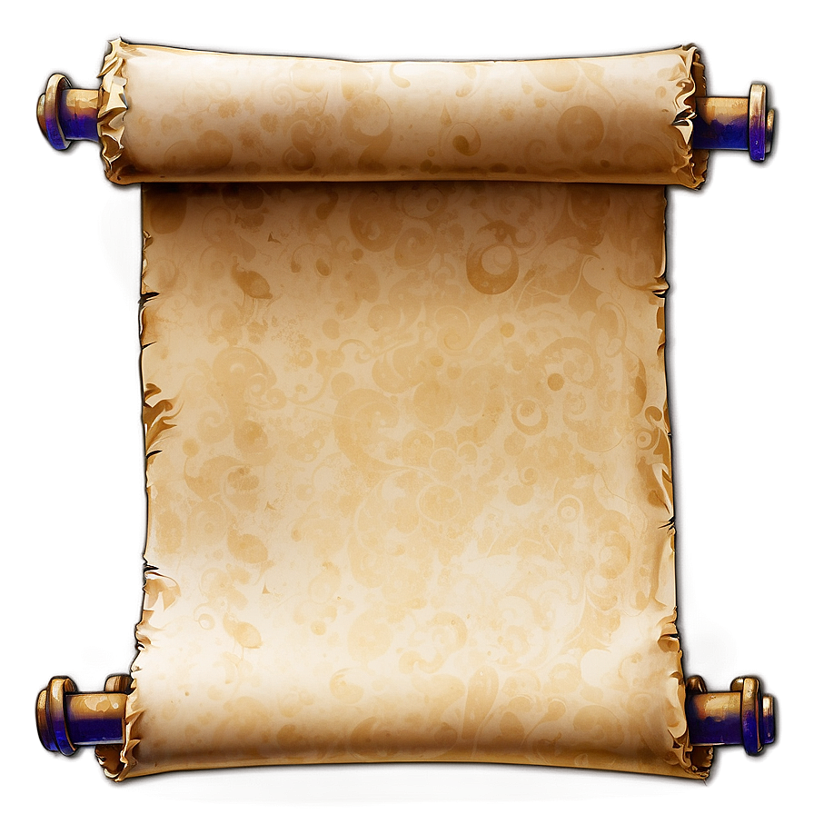 Aged Paper Scroll Png Dqg