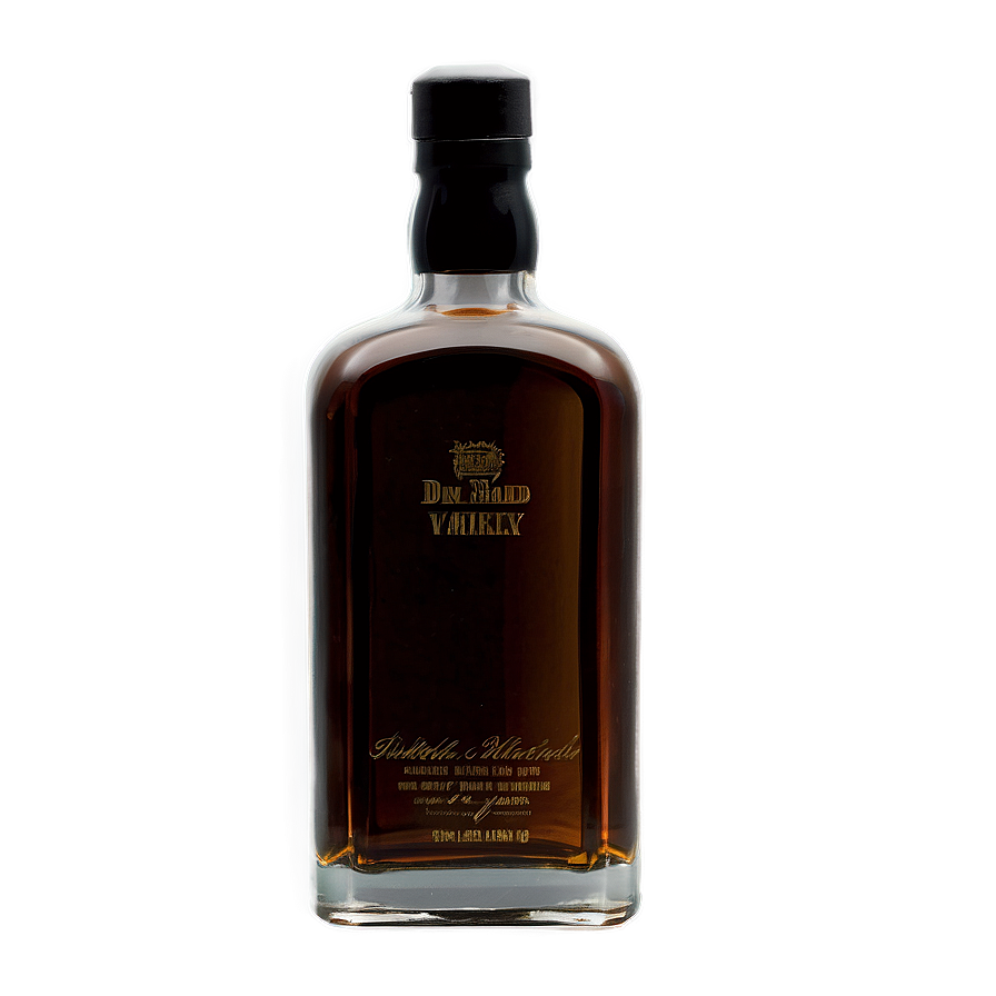 Aged Whiskey Bottle Png Qtf12