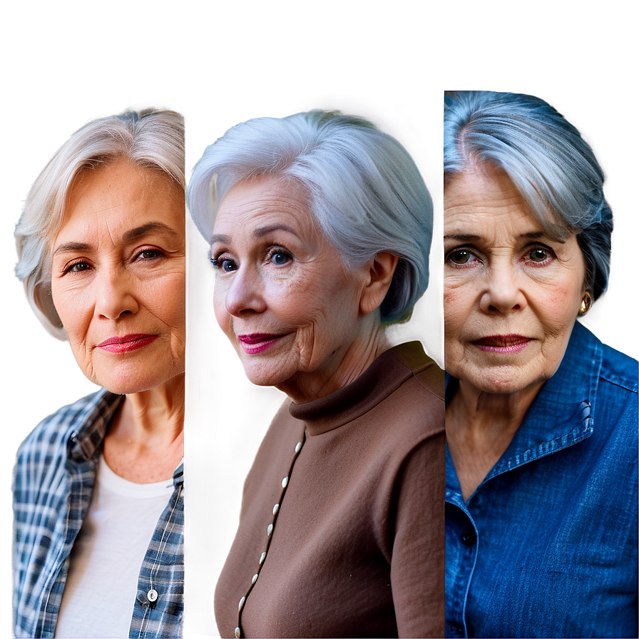 Aging Faces Collage Png 24