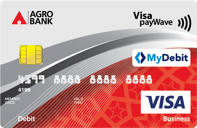 Agro Bank Visa Business Debit Card