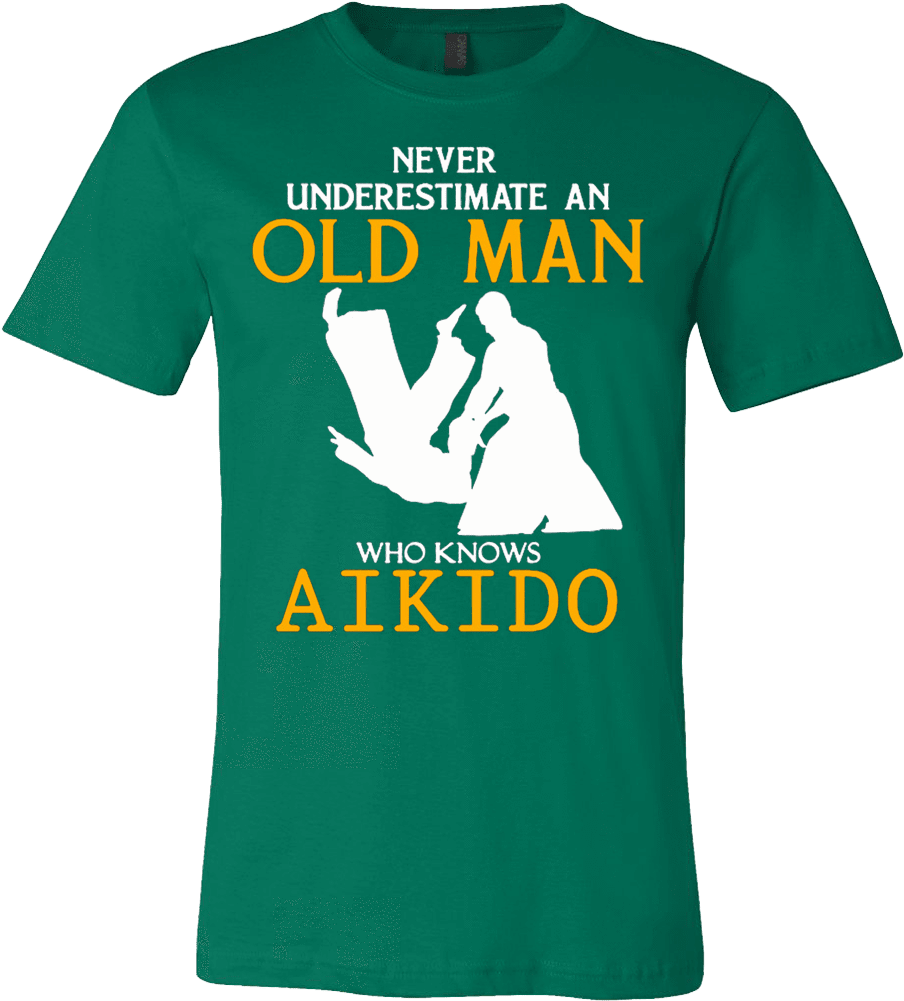 Aikido Old Man T Shirt Design