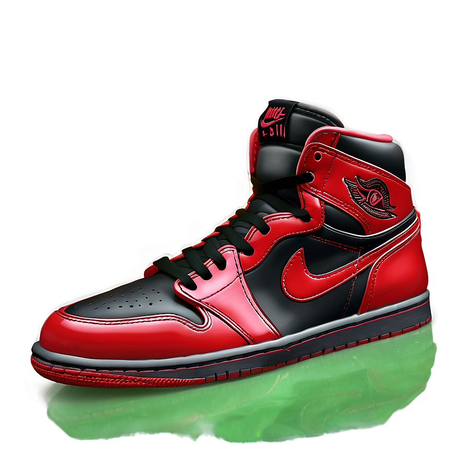 Air Jordan 1 Red And Black Png 26