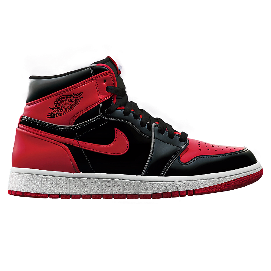 Air Jordan 1 Red And Black Png 54