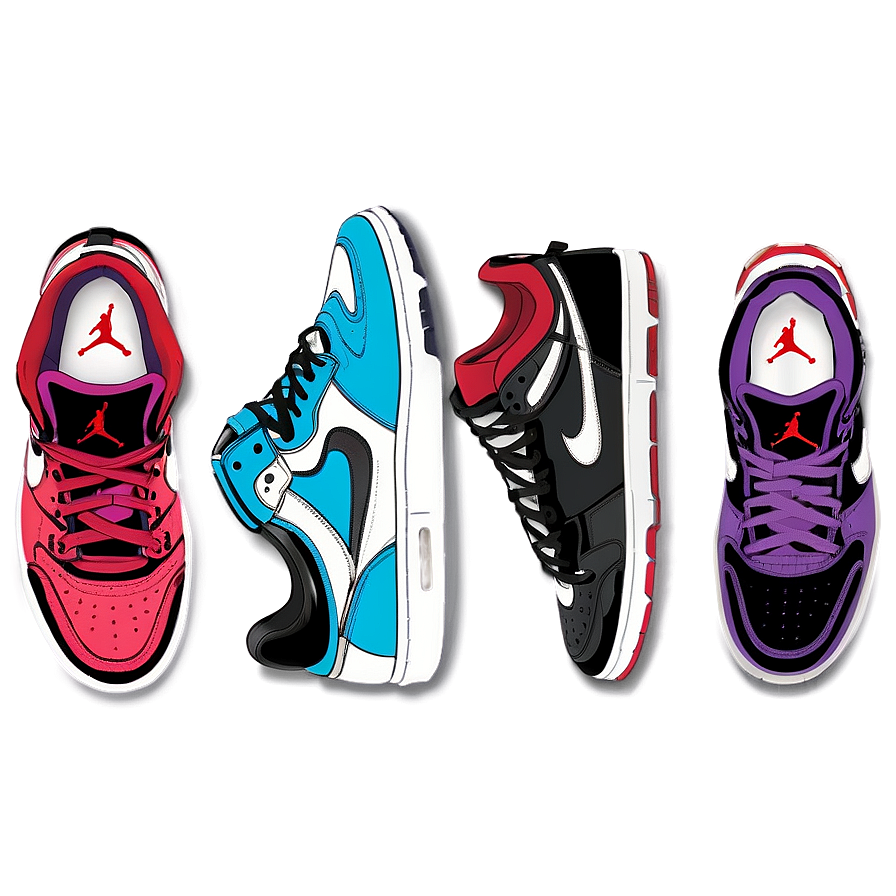 Air Jordan Sneaker Lineup Png Tjr82