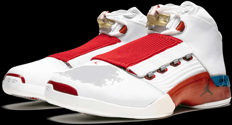 Air Jordan White Red Sneakers
