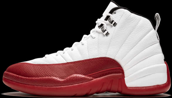 Air Jordan12 Retro White Red Sneaker