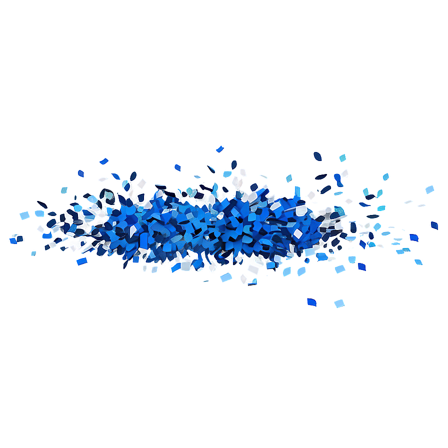 Airforce Blue Confetti Explosion Png 06262024