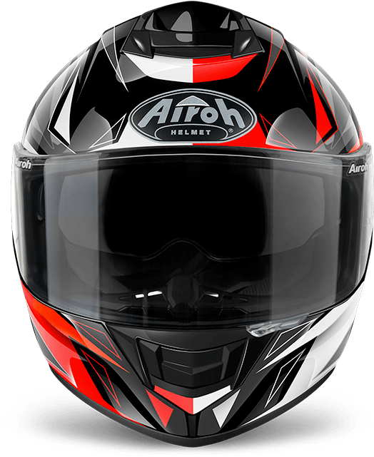 Airoh Motorcycle Helmet Red Black Design