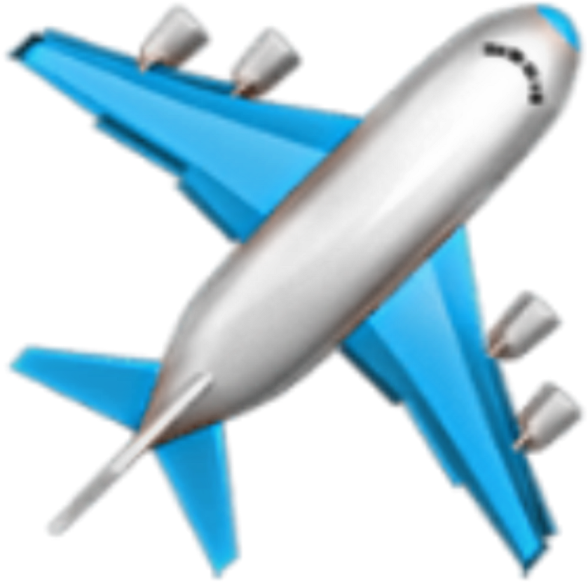 Airplane Emoji Illustration