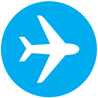 Airplane Silhouette Icon