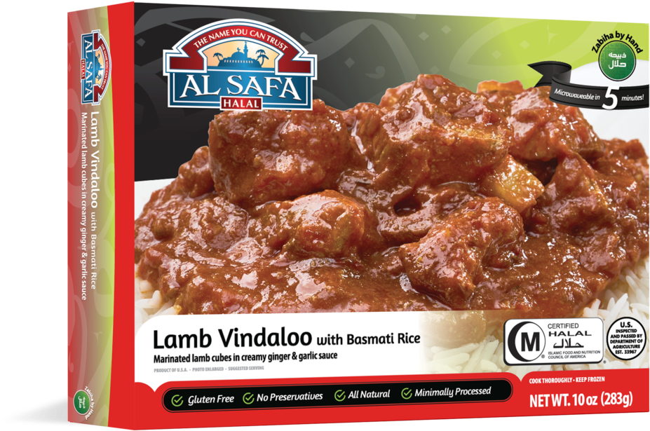 Al Safa Halal Lamb Vindaloo Frozen Meal