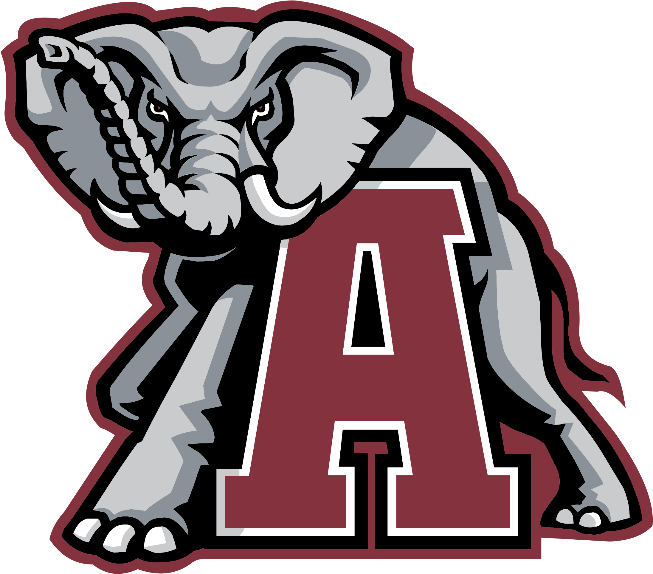 Alabama Crimson Tide Elephant Logo