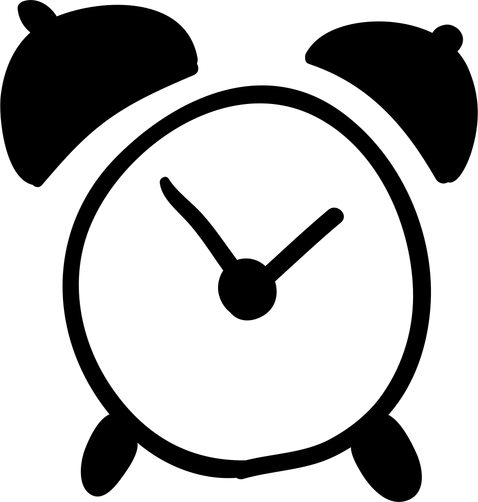 Alarm Clock Icon Silhouette