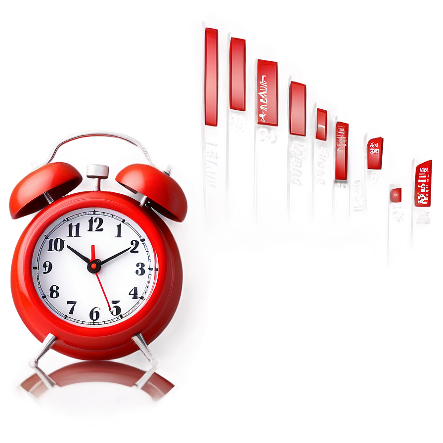 Alarm Clock Red Png Kyv