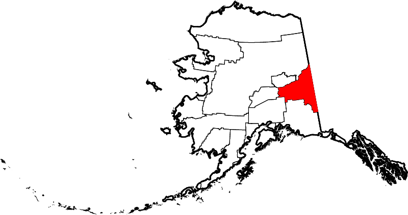 Alaska Map Highlighting Yukon Koyukuk
