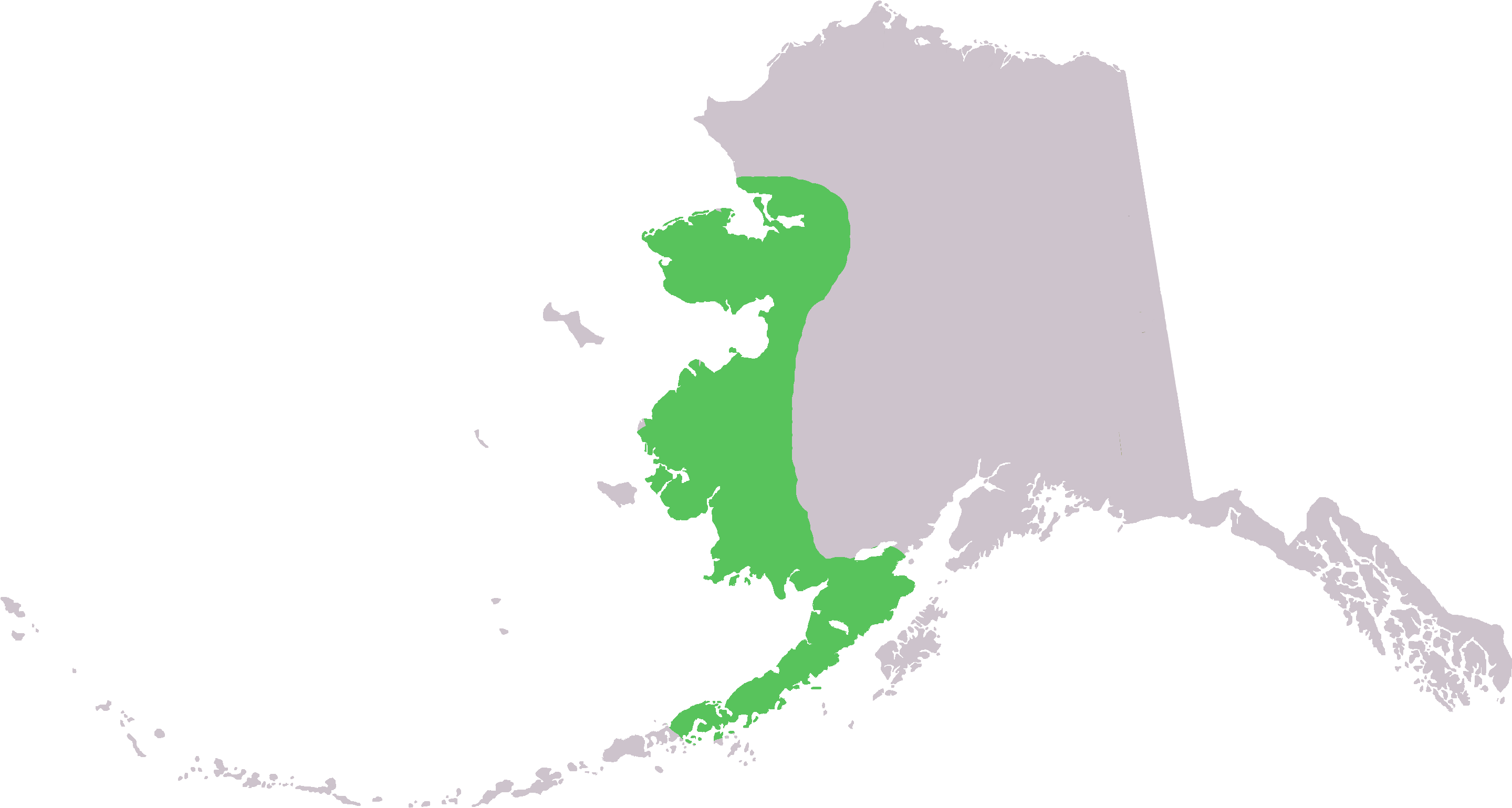 Alaska Map Silhouette