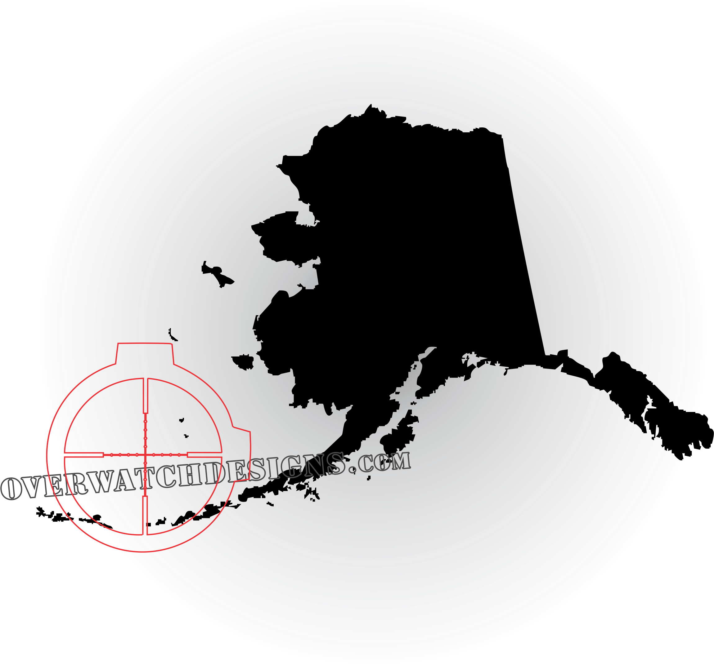 Alaska Silhouette Target Design