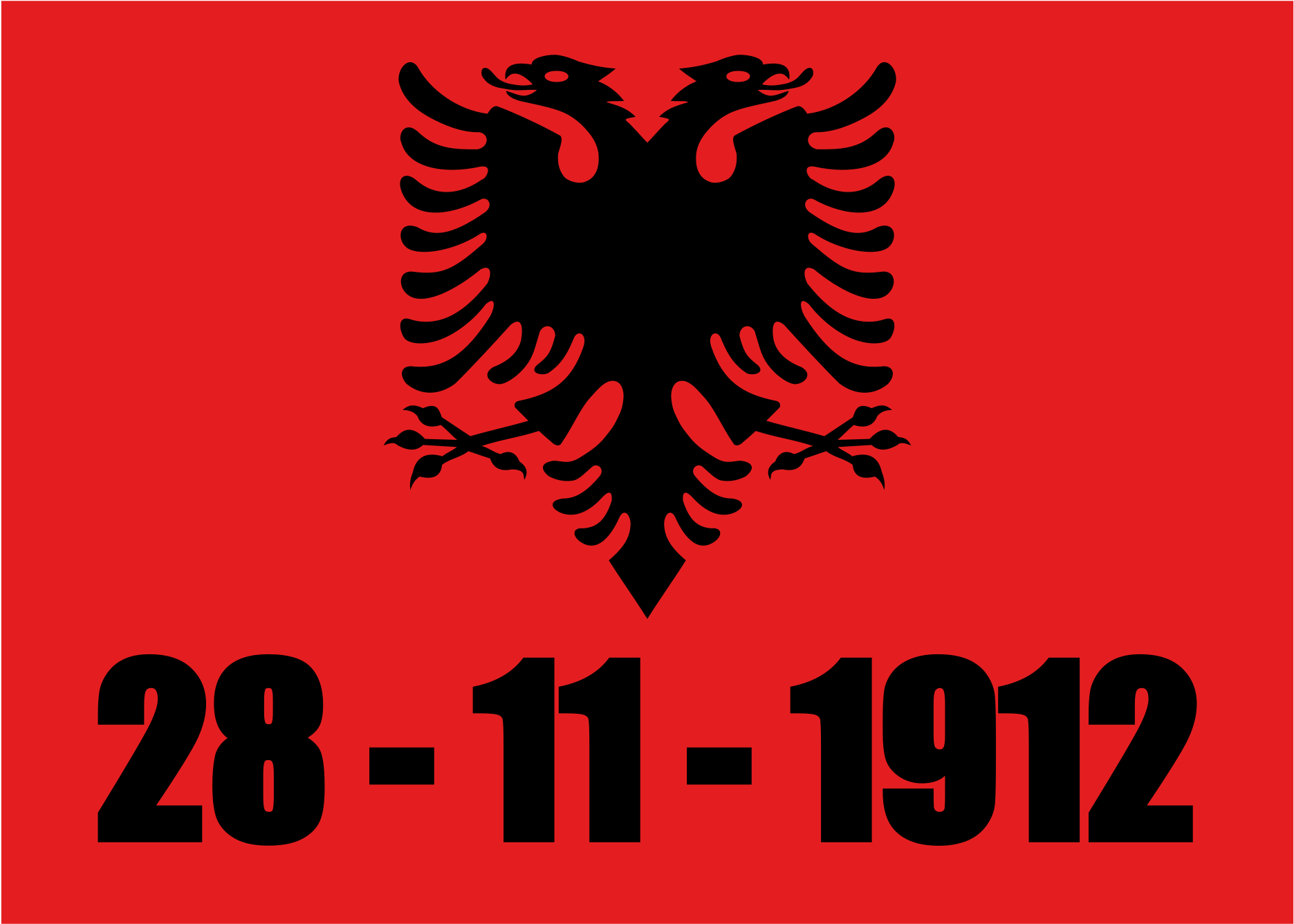 Albanian Independence Day Flag