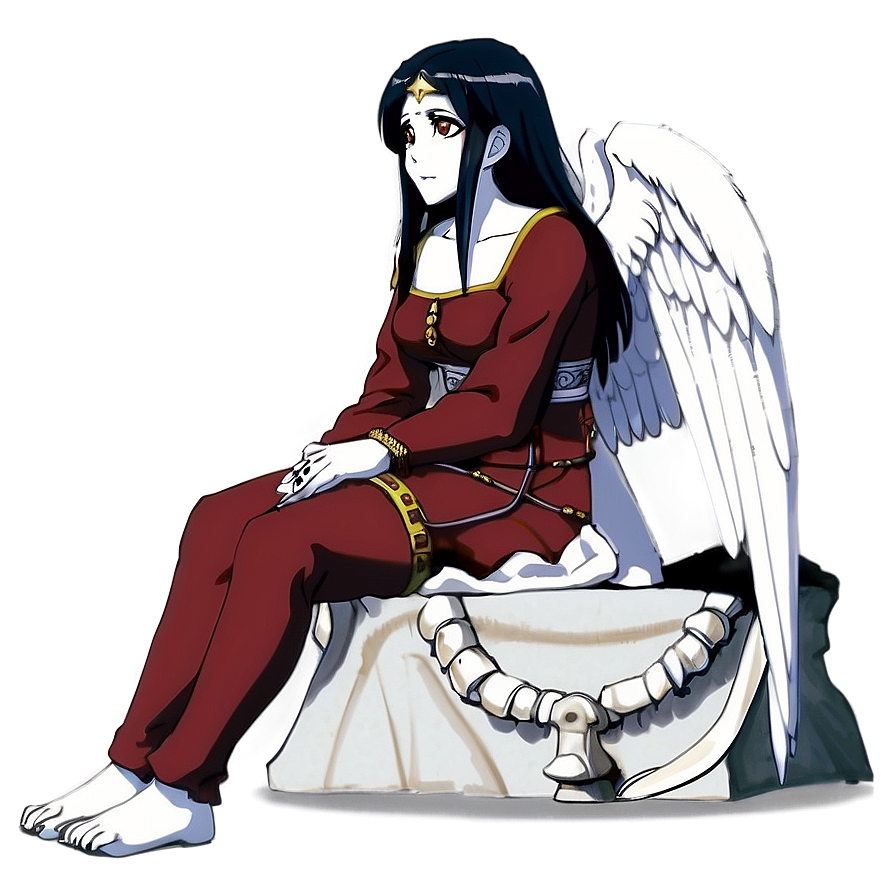 Albedo Sitting Pose Png Ier