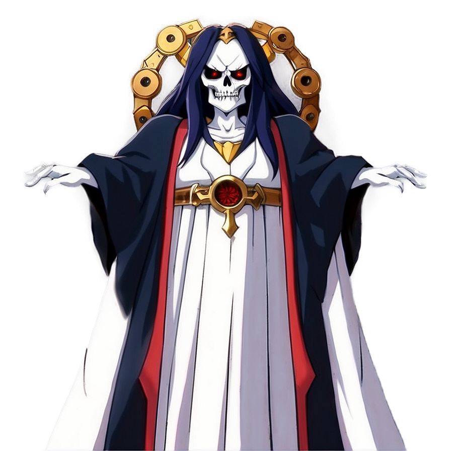 Albedo With Ainz Ooal Gown Png Edr86