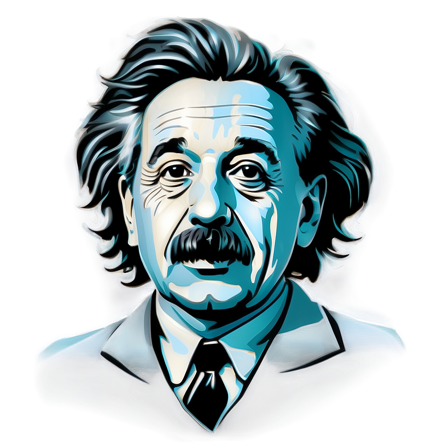 Albert Einstein Abstract Art Png 49