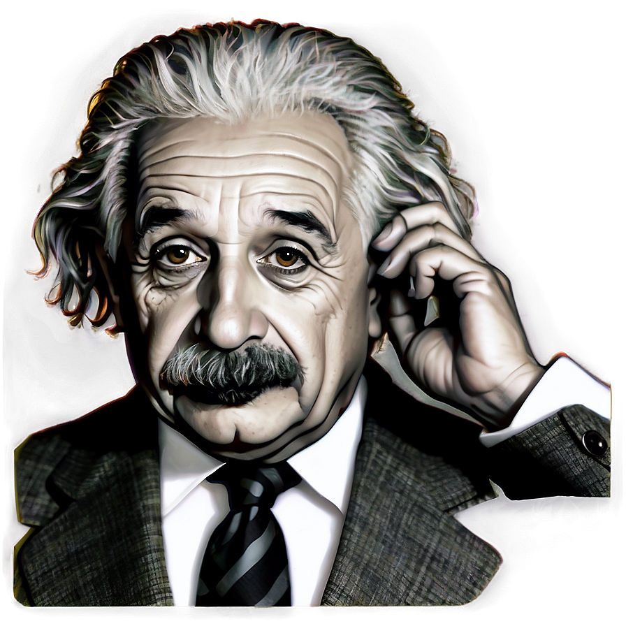 Albert Einstein Black And White Png 42