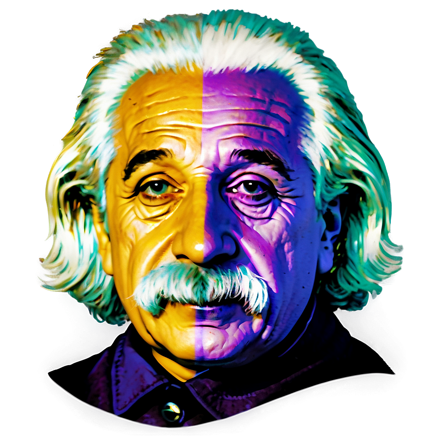 Albert Einstein By Andy Warhol Png Dqn