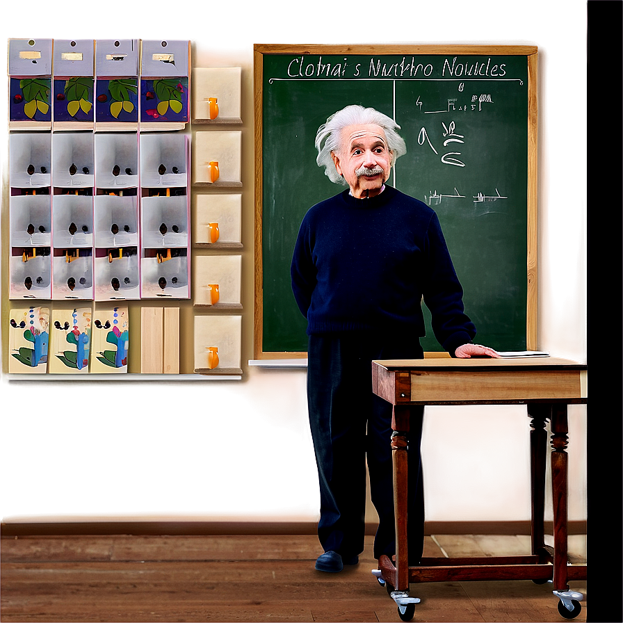 Albert Einstein In Classroom Png Iby27