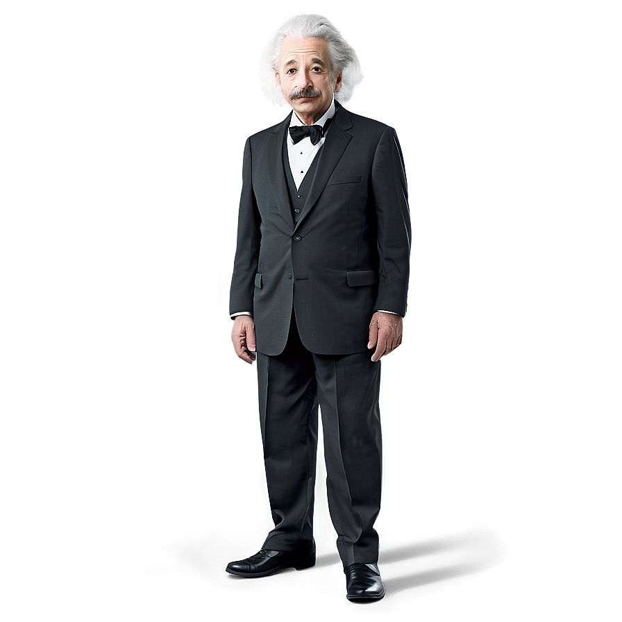 Albert Einstein In Suit Png 06122024