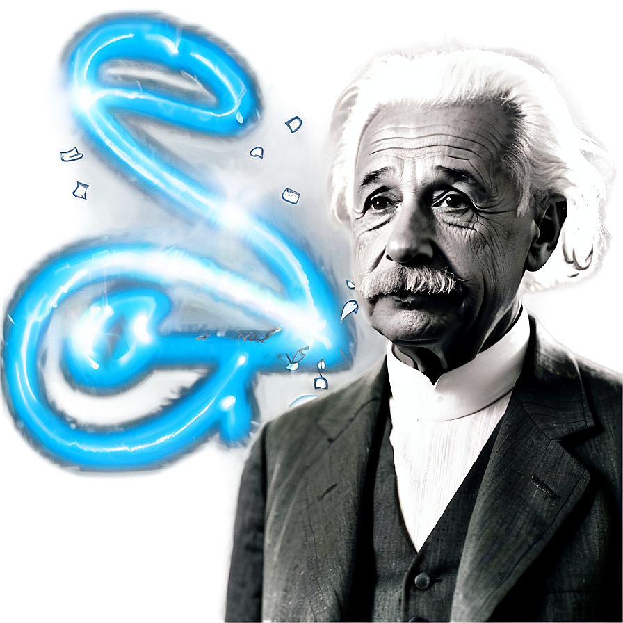 Albert Einstein With E=mc² Equation Png 06122024