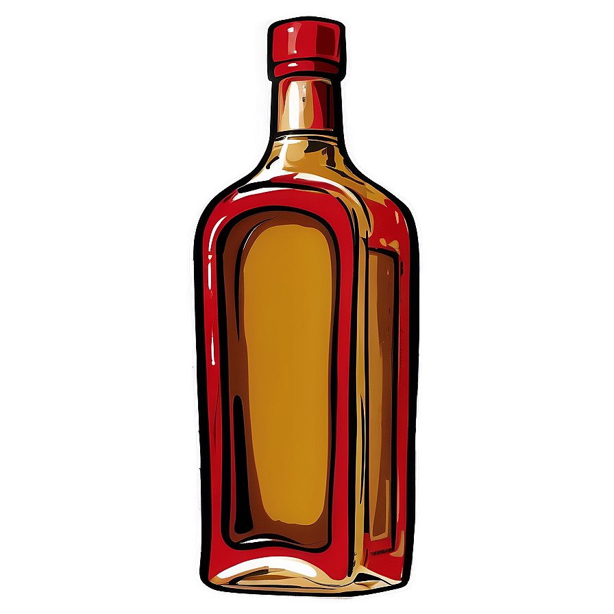 Alcohol Bottle Sketch Png 51