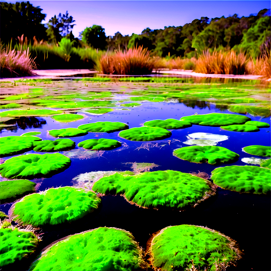 Algae In Pond Ecosystem Png 19