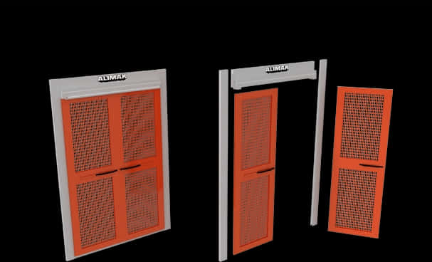 Alimak Industrial Doors3 D Model