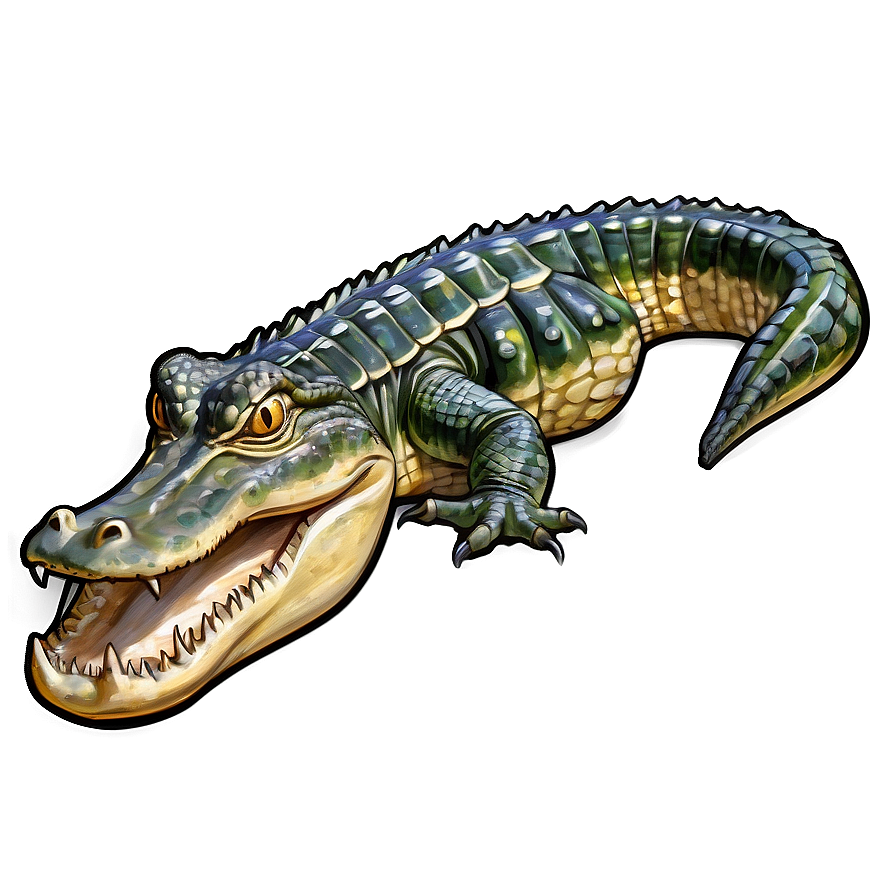 Alligator Illustration Png Gjh