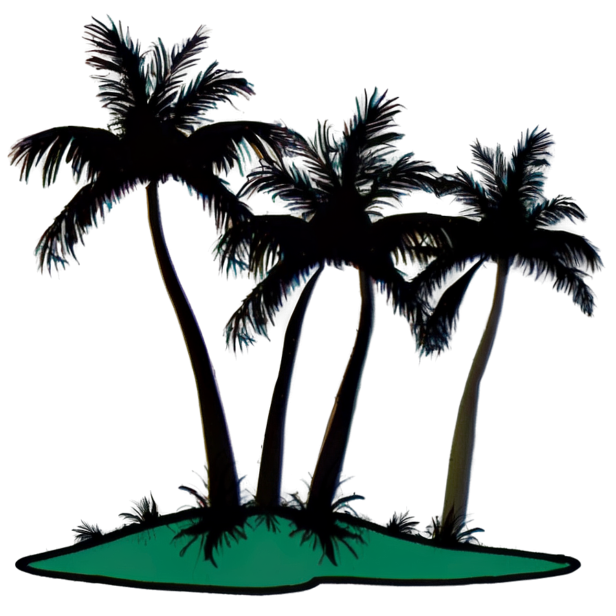 Aloha Palm Tree Silhouette Png 4